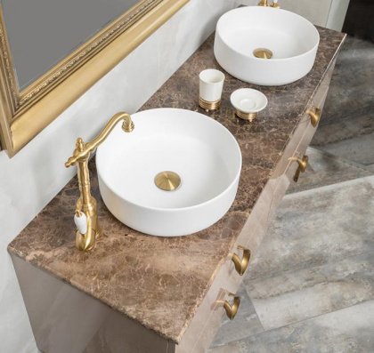 Столешница мрамор 161см Emprador Dark