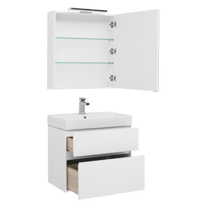 Мебель для ванной Aquanet Бруклин 70 белый Мебель для ванной Aquanet Бруклин 70 белый