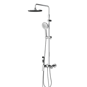 DX220910000 Apollo, душевая система со смесителем-полкой: верхний душ 230мм, ручной душ 120мм, DX220910000 Apollo, душевая система со смесителем-полкой: верхний душ 230мм, ручной душ 120мм,