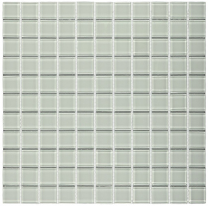 Мозаика стеклянная White Glass (чип 4*25*25) 300*300(22шт.-1.98м2), м2