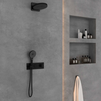 Душевой комплект VSFW-422TI1MB встраиваемый, черный