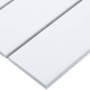 Керамическая мозаика White Matt 47x147, Brick & Metro