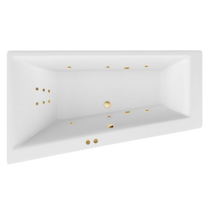 Ванна EXCELLENT Sfera Slim 170x100 (левая) "LINE" (золото) Ванна EXCELLENT Sfera Slim 170x100 (левая) "LINE" (золото)