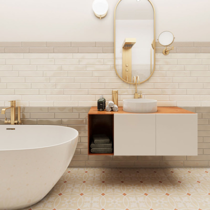 Плитка, DECOR BEIGE 7,5x30, Florencia Плитка, DECOR BEIGE 7,5x30, Florencia