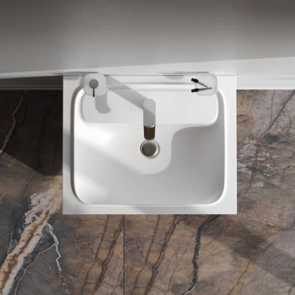 M8FWPC0600WM Func, Раковина мебельная, литьевой мрамор, 60 см, цвет Белый матовый M8FWPC0600WM Func, Раковина мебельная, литьевой мрамор, 60 см, цвет Белый матовый