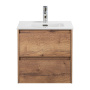 Тумба с раковиной подвесная BelBagno KRAFT 50 Rovere Tabacco, раковина белая Тумба с раковиной подвесная BelBagno KRAFT 50 Rovere Tabacco, раковина белая