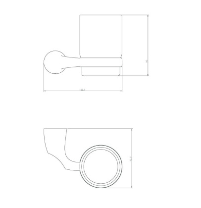Подстаканник одинарный RUSH Devon (DE75310) Подстаканник одинарный RUSH Devon (DE75310)