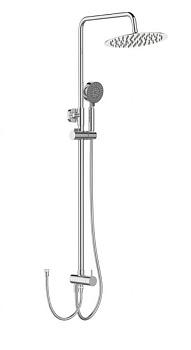 Душевая стойка BelBagno ANCONA ANCONA-DOC2FD-CRM Душевая стойка BelBagno ANCONA ANCONA-DOC2FD-CRM