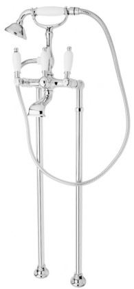 FIRST-VDP-01-M Напольный смеситель для ванны с ручным душем Исполнение: Хром, Ручки: Металл 