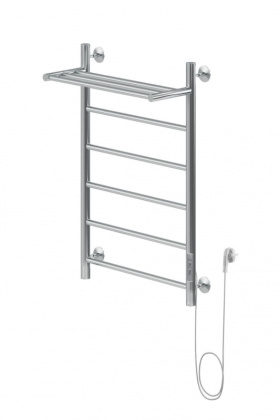 Полотенцесушитель электрический Aquanet Mauro 80х50 Тэн справа , с полкой Полотенцесушитель электрический Aquanet Mauro 80х50 Тэн справа , с полкой