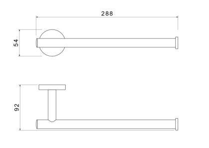 Полотенцедержатель AQUATEK AQ4219CR ОБЕРОН