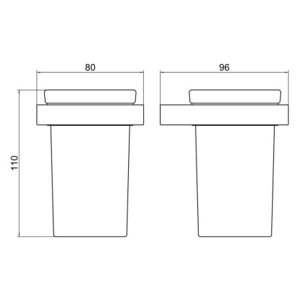Стакан для зубных щеток Timo Petruma 15233/17 золото матовое
