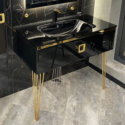 Консоль LUCIDO 100 см Глянцевый Чёрный 770-100-B Boheme Консоль LUCIDO 100 см Глянцевый Чёрный 770-100-B Boheme