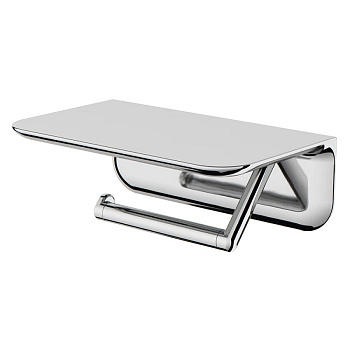 Держатель для туалетной бумаги Sensation с полкой, 20х7х12 см, хром, A30341500