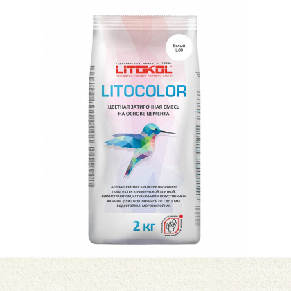 Затирка цементная LITOCOLOR L.00 белый Затирка цементная LITOCOLOR L.00 белый