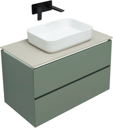 Тумба под раковину Allen Brau Infinity 85 1.21001.CGM олива матовый