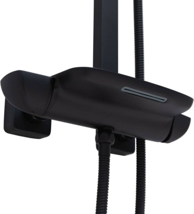 Душевая стойка Allen Brau Infinity 5.21030-31 черный матовый Душевая стойка Allen Brau Infinity 5.21030-31 черный матовый