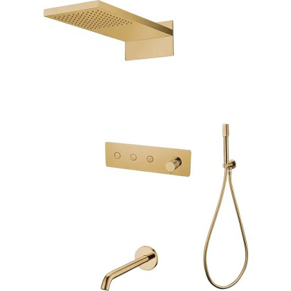 Душевая система с изливом Boheme Fusion Gold
