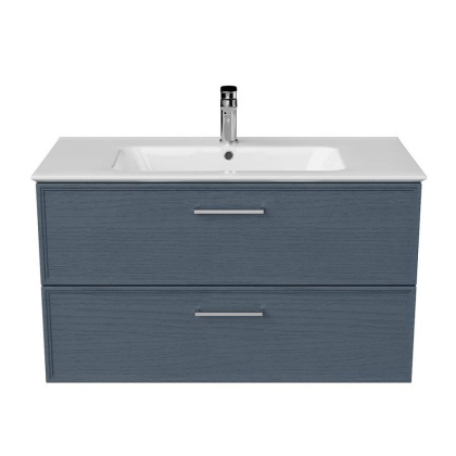 Тумба PIANO Classic подвесная 95 см, 2 ящика, ясень синий матовый PIA.CL.95\BLU.M Тумба PIANO Classic подвесная 95 см, 2 ящика, ясень синий матовый PIA.CL.95\BLU.M