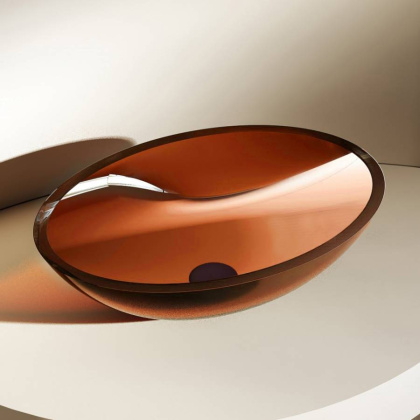 Раковина накладная прозрачная ABBER Kristall AT2802Opal Раковина накладная прозрачная ABBER Kristall AT2802Opal