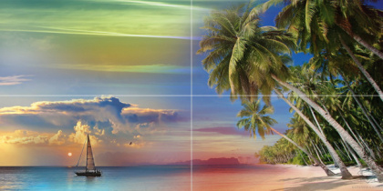 Tropical Night Панно P4D290 80х40 (из 4 плиток) Tropical Night Панно P4D290 80х40 (из 4 плиток)