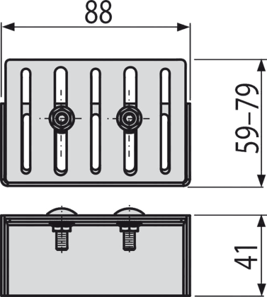 Заглушка для дренажных желобов 75 мм, нержавеющая сталь