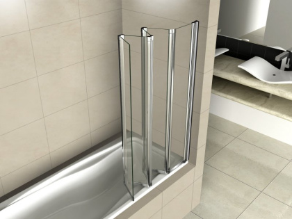 PRATICO-V-5-120/140-C-Cr шторка на ванну