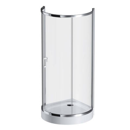 W83G-333-095CT Like Round 95 Душевое ограждение Like Round 95x95,  стекло прозрачное, проф Хром глян