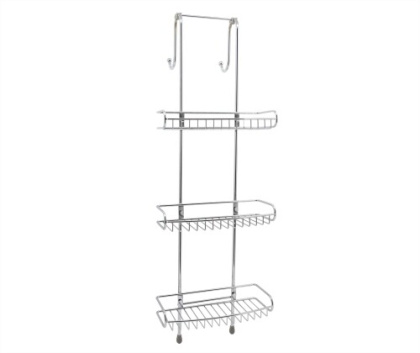 Комплект из держателей и 3-х навесных полок, 30х92,5х27 см, хром, K-141133