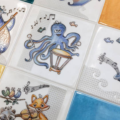 Декор VT\A480\5232 Симфония 1 (20см*20см*7мм) (10шт/0,4м2) , шт