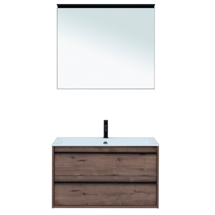 Мебель для ванной Aquanet Lino 90 Дуб Веллингтон Мебель для ванной Aquanet Lino 90 Дуб Веллингтон