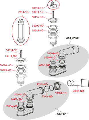 Сифон для душевого поддона с гидрозатвором Сифон для душевого поддона с гидрозатвором