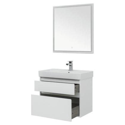 Мебель для ванной Aquanet Nova Lite 75 белый (2 ящика) Мебель для ванной Aquanet Nova Lite 75 белый (2 ящика)