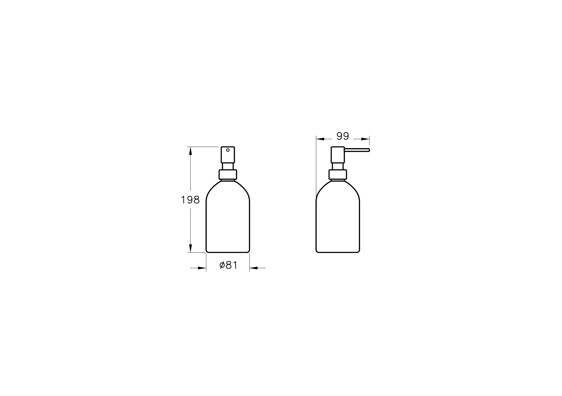 Origin Диспенсер для жидкого мыла, матовый черный