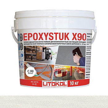 Затирка эпоксидная EPOXYSTUK X90С.00 Bianco  10кг Затирка эпоксидная EPOXYSTUK X90С.00 Bianco  10кг