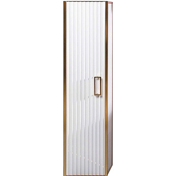 Пенал MONACO белый глянец + золото без ножек 868-WG Boheme