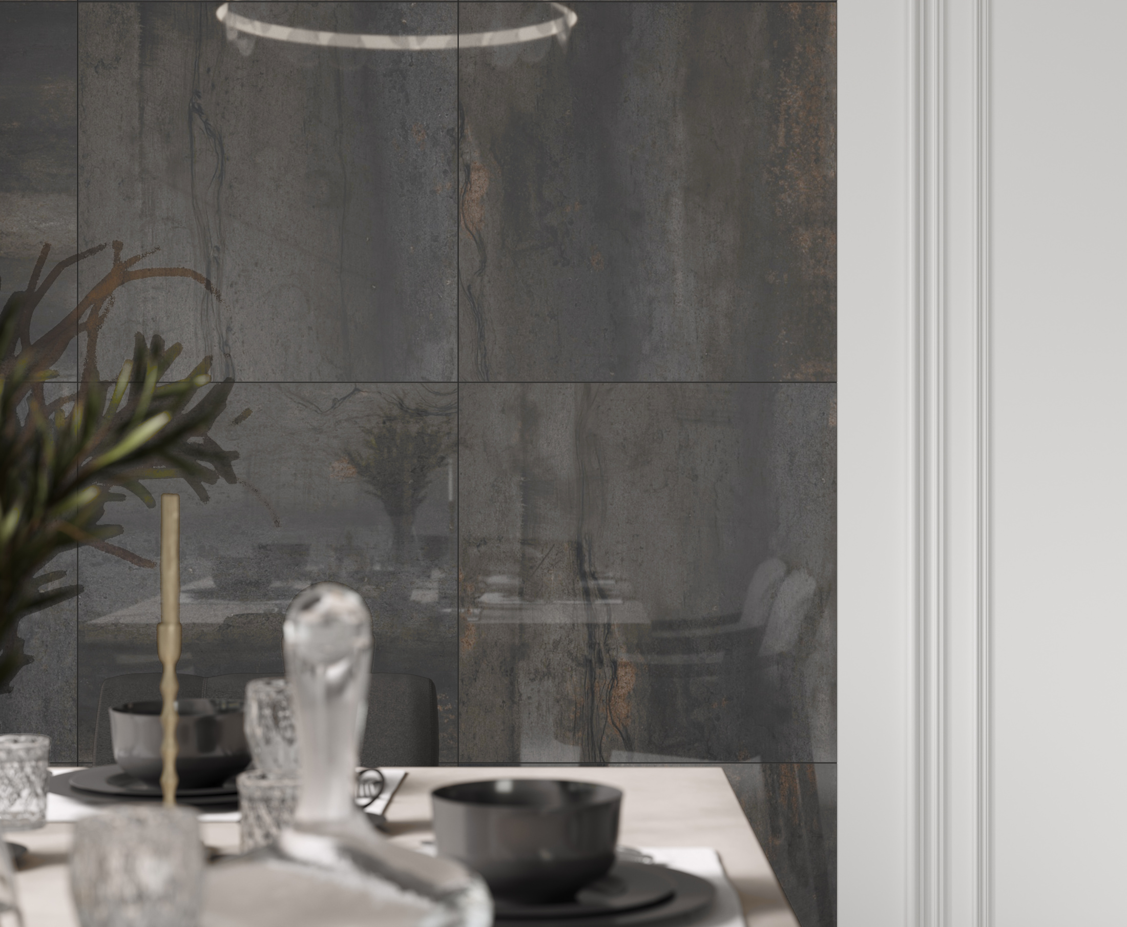 Cast Mint Керамогранит зеленый 60х120 Полированный