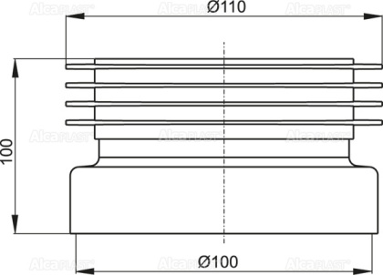 Манжета для унитаза прямая