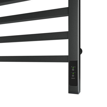 Полотенцесушитель электрический Point Вега PN71858GB П9 500x800, диммер справа, графит блеск Полотенцесушитель электрический Point Вега PN71858GB П9 500x800, диммер справа, графит блеск