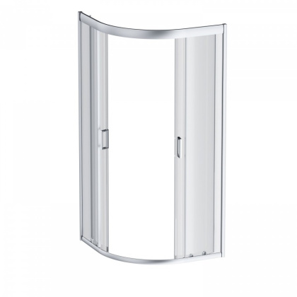 W90G-401-100WT Gem душевое ограждение 100х100, стекло прозрачное, профиль матовое серебо,без поддона
