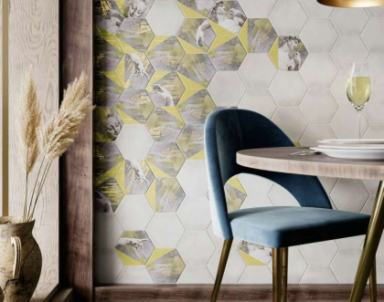 Плитка настенная 24024 Ателлани белый 20*23.1*6.9 (22шт\0.76м2), м2