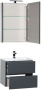 Мебель для ванной Aquanet Алвита 60 серый антрацит Мебель для ванной Aquanet Алвита 60 серый антрацит