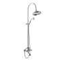 LORD-CVD-01-M Душевая стойка со смесителем для ванны, верхним и ручным душем, 20 см Исполнение: Хром, Ручки: Хром 