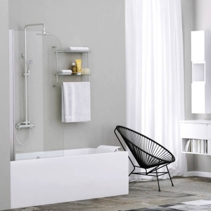 Leine 35P01-80 Стеклянная шторка на ванну Wasserkraft