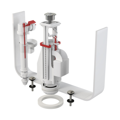 Выпускной комплект с двойной кнопкой, впускной механизм  Выпускной комплект с двойной кнопкой, впускной механизм