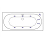 Ванна EXCELLENT Oceana 170x75 "LINE" (бронза) Ванна EXCELLENT Oceana 170x75 "LINE" (бронза)
