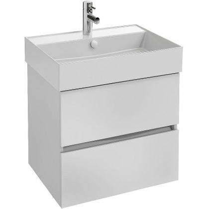 Тумба с раковиной Jacob Delafon Tolbiac 60 см, белый глянцевый лак, EB2381-J5, шт.