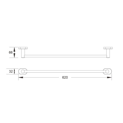 Полотенцедержатель, SG5117H Shevanik, Черный