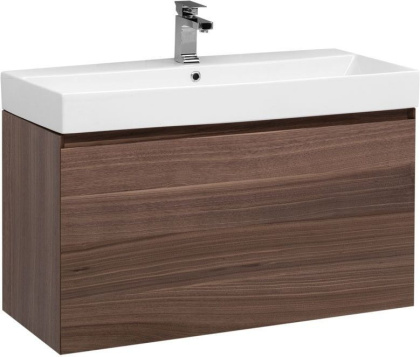 Тумба под раковину Aquanet Нью-Йорк 100 орех Тумба под раковину Aquanet Нью-Йорк 100 орех