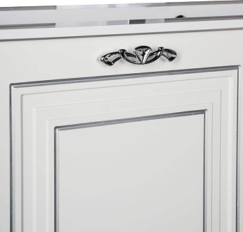 Тумба под раковину Aquanet Паола 120 белый/серебро